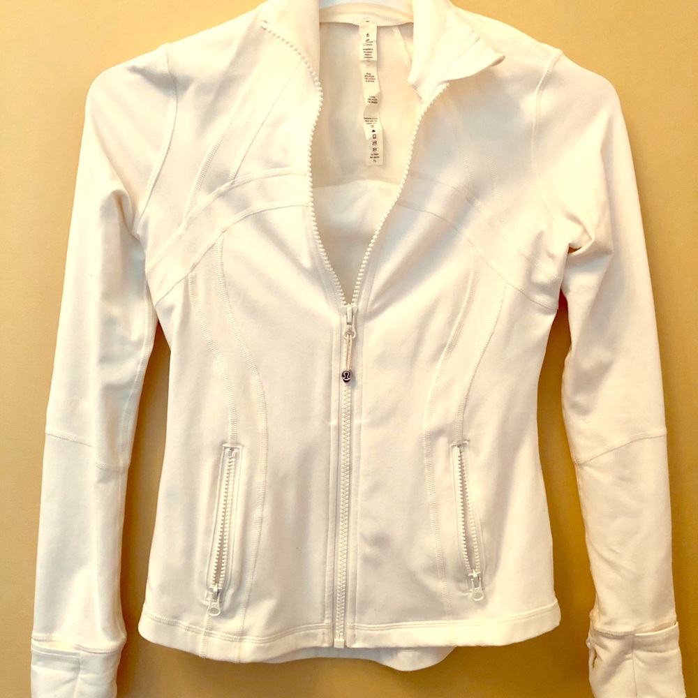 Lululemon White Define Jacket Size 6